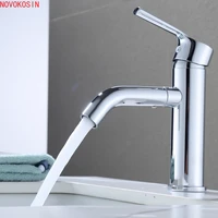 bathroom basin faucet wall mounted single hole cold hot wall sink swivel spout sink taps for gargle brushing