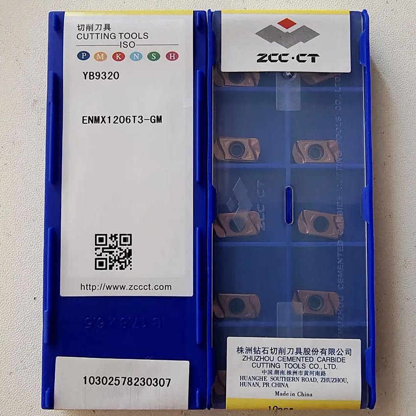 ENMX1206T3-GM YB9320 ENMX1206T3 ZCC.CT карбидные вставки с ЧПУ фрезерные Вставки для замены