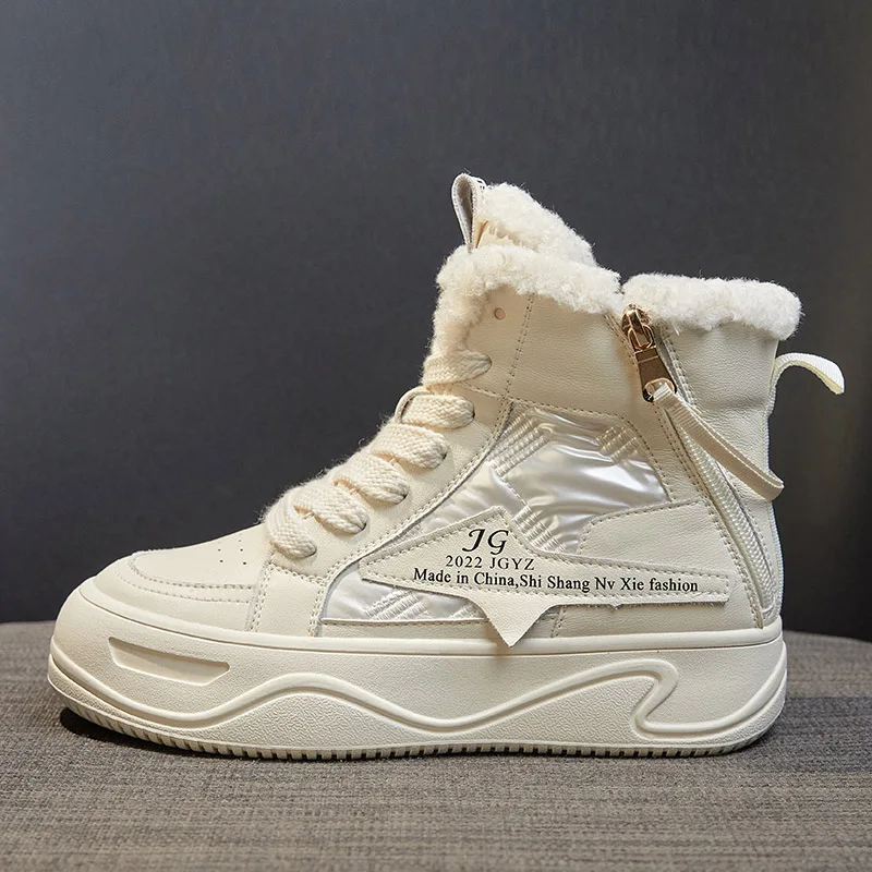 

Ботинки женские 2022, на платформе, с высоким верхом, увеличивающие рост ботильоны