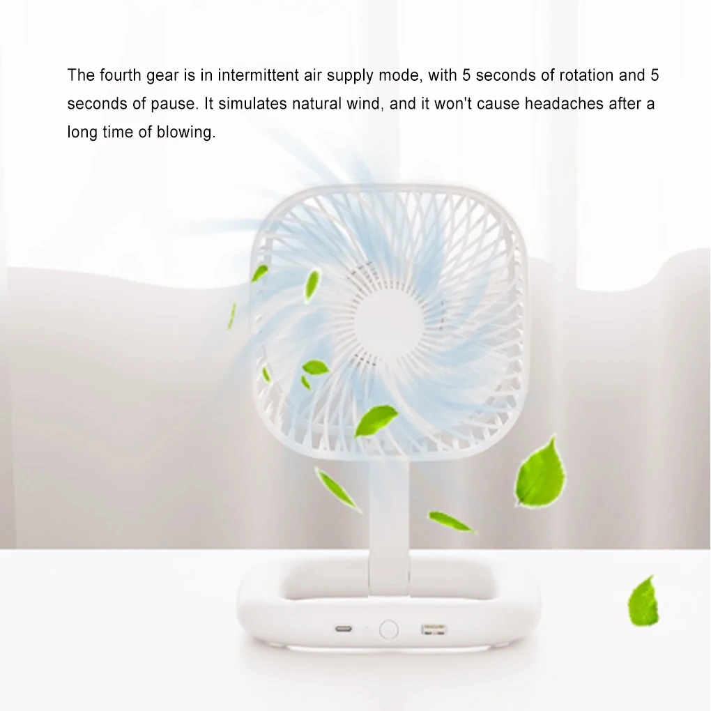 

Multifunction Electric Fan Wall-mounted Air Cooler Mute Silence Dormitory Rechargeable Foldable Fans Ventilator