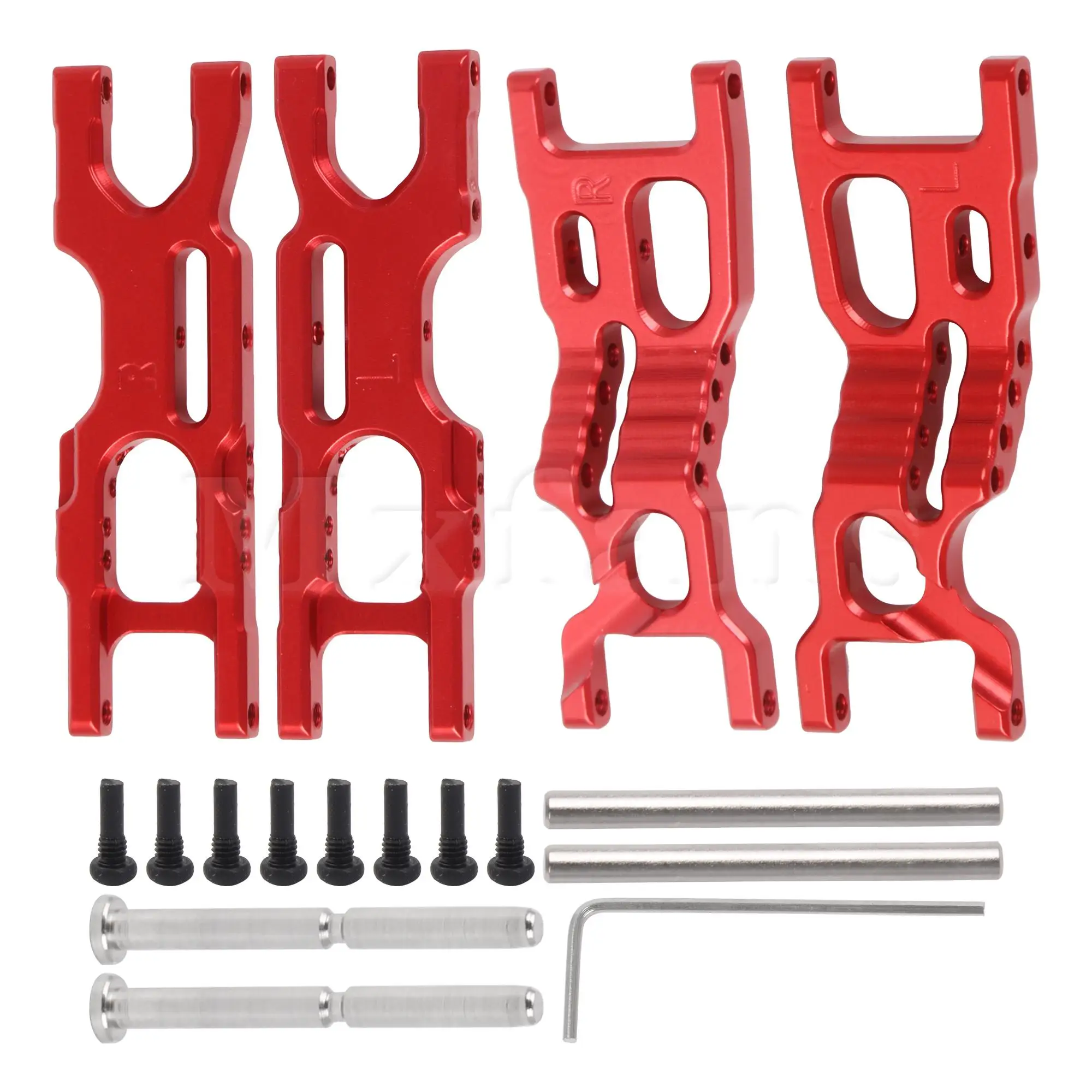 

Mxfans 4Pcs RC Front Rear Lower Suspension Arms Set Replacement for LOSI 1:18