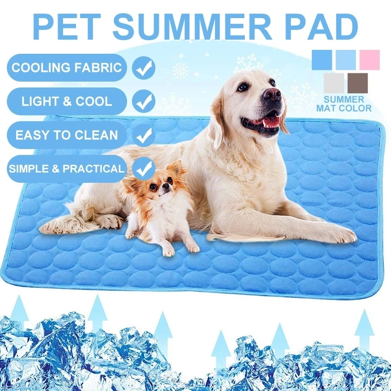 

Dog bed Summer Pad Mat For Dogs Cat Breathable Blanket Cat Ice Pads Washable Sofa Breathable Pet Dog Bed Cat Mat