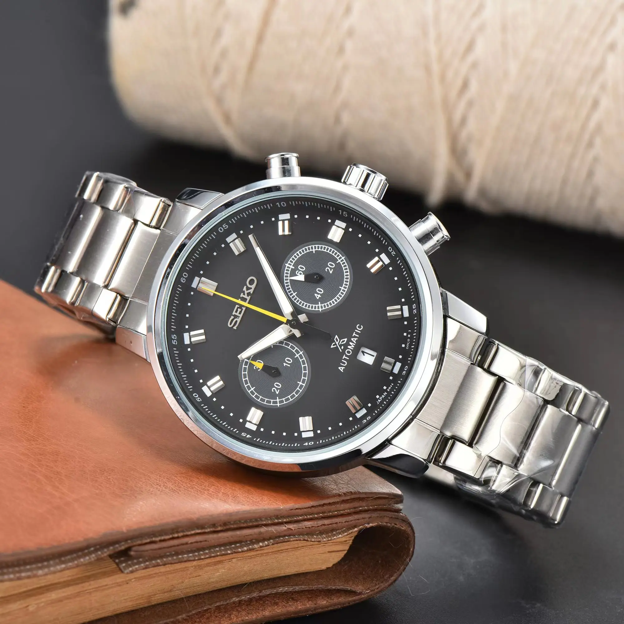 

2023 New Big Seik Five Needle High Appearance Level Dial Luxury Men's Watch High-quality Quartz Watch Limited Model Clock Watch