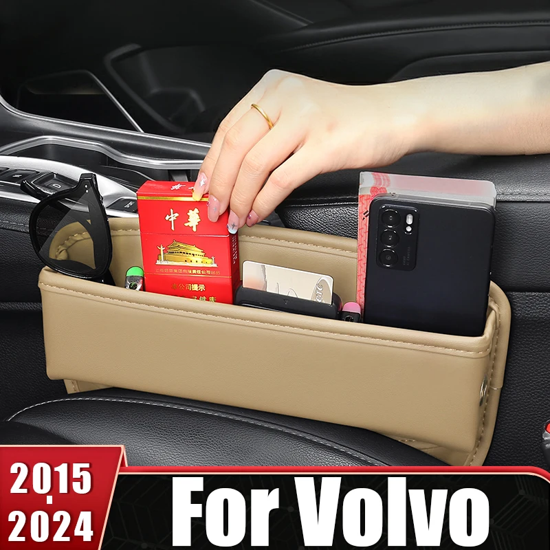 

Для Volvo XC60 XC90 XC40 S90 V90 V60 XC 60 90 2015-2019 2020 2021 2022 из искусственной кожи, карман для хранения на переднем сиденье автомобиля