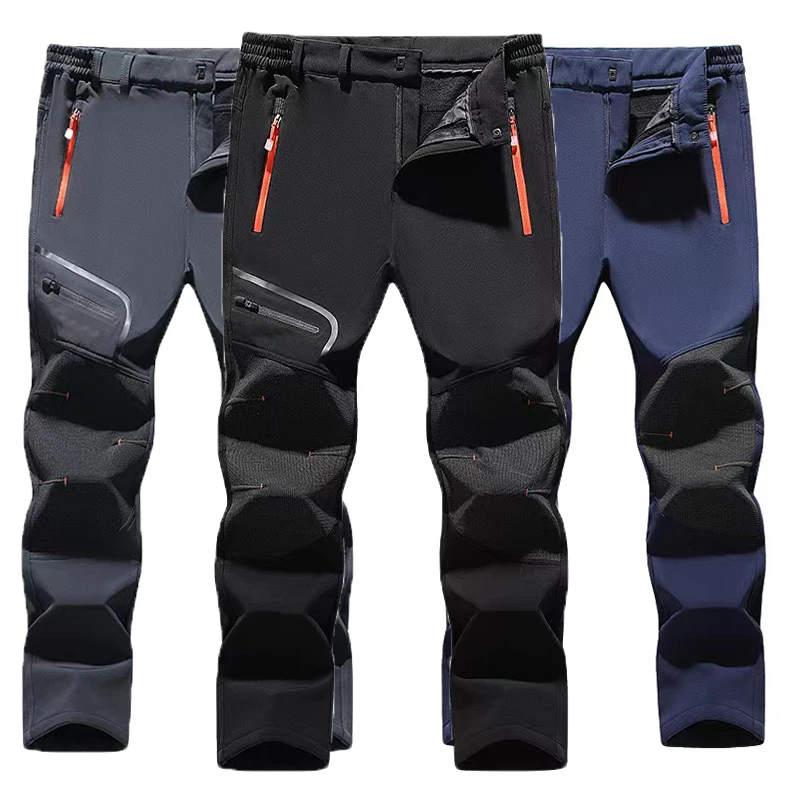 Мужские Брюки На Флисовой Подкладке Для Пешего Туризма Кемпинга Рыбалки