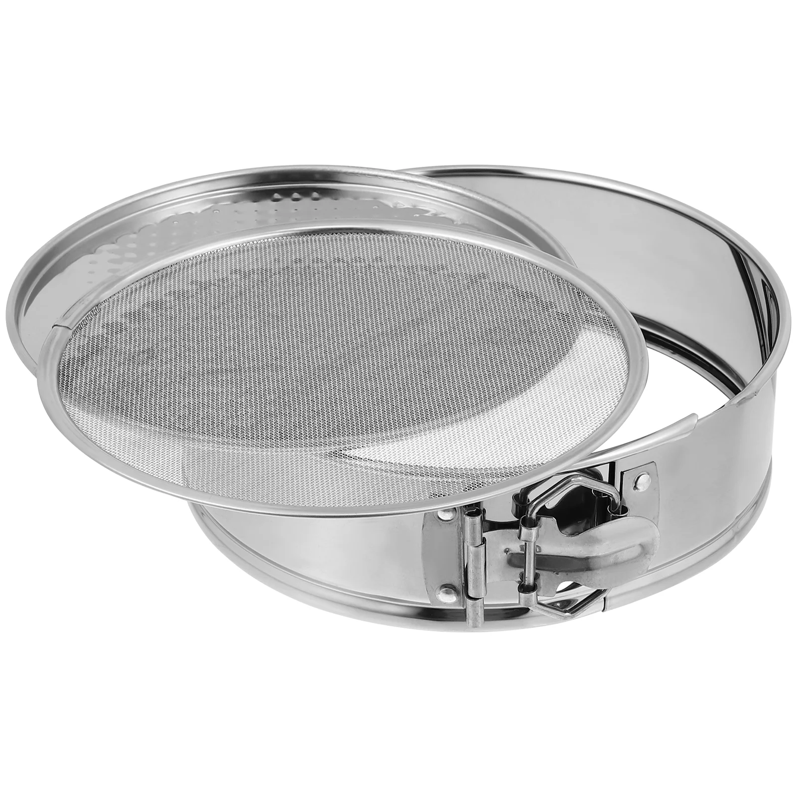 

Cake Pan Flour Baking Sifter Mesh Cheesecake Nonstick Round Strainer Sieve Sifting Bakeware Fine Small Tin Skimmer Metal Pans