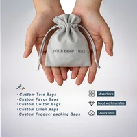 Персонализированные бархатные сумки для украшений