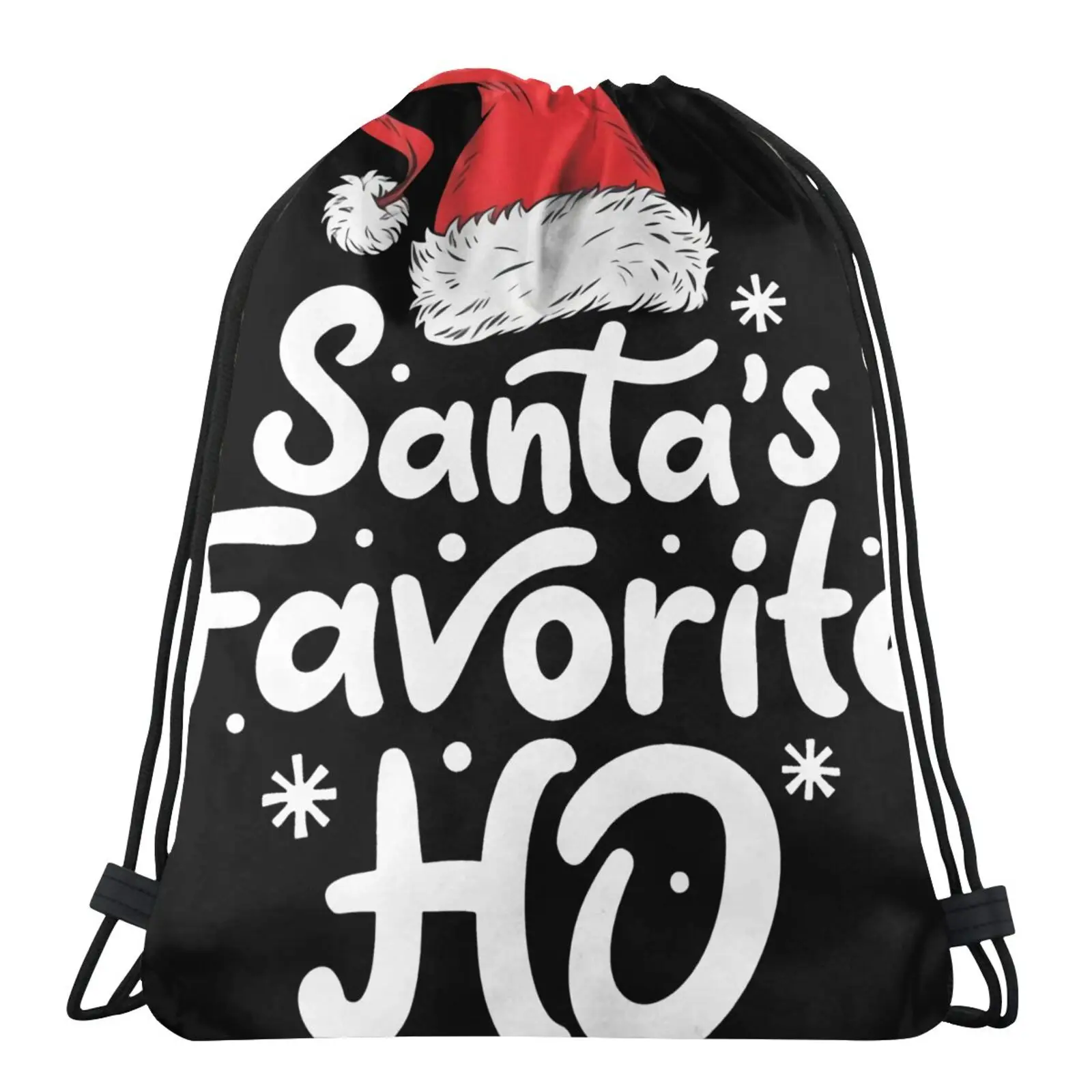 

Santas Favorite Ho Christmas Xmas Santa Men's Backpack Women Backpack Pouches Bags Shoes Bag Shoe Bag Lace Backpack Pouch Cute