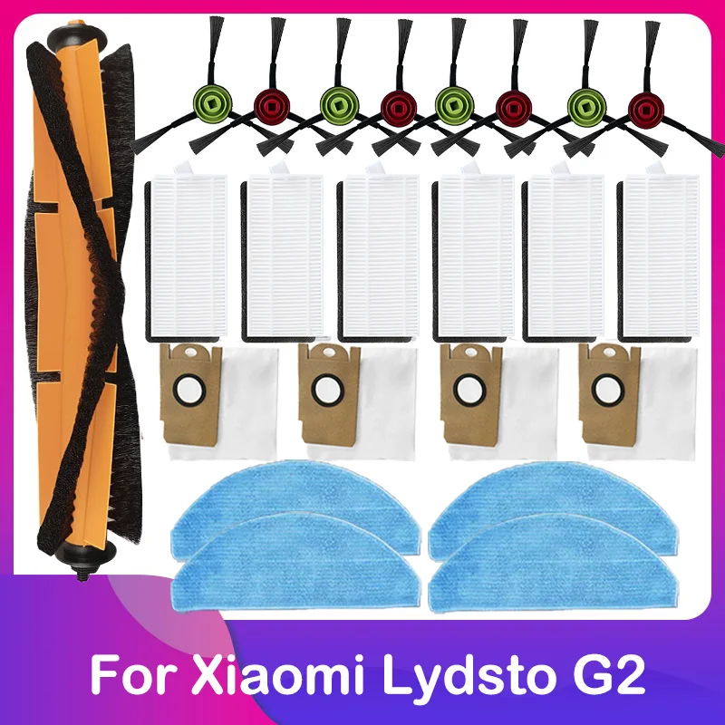 

For Xiaomi Lydsto Inertial Navigation Sweeping And Dragging Robot G2 HEPA Filter Main Side Brush Mop Cloth Dust Bag Parts