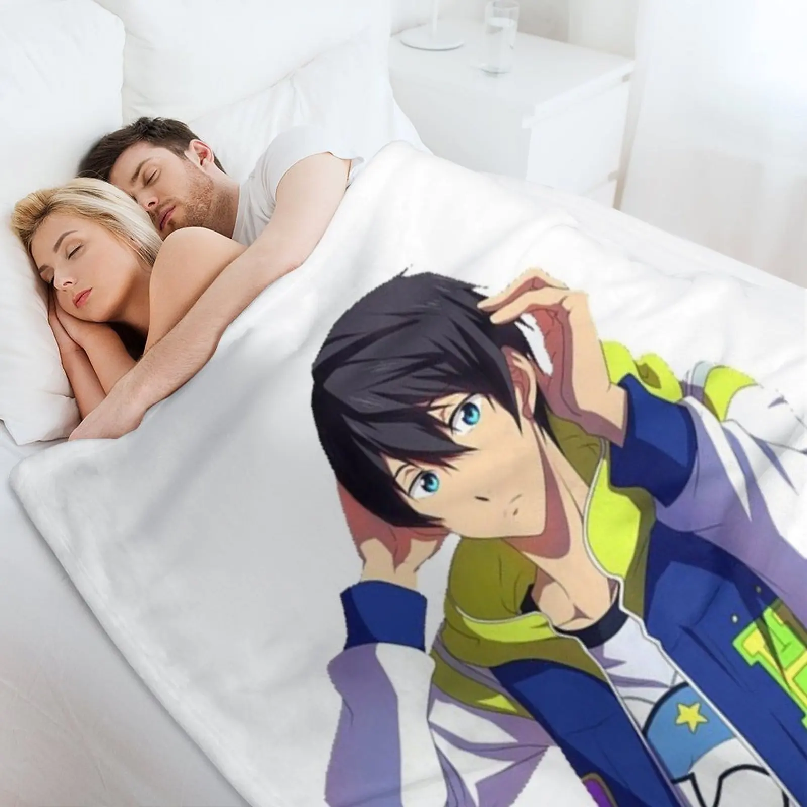 Одеяло Haruka Nanase Декоративные кровати Пляжная кровать Одиночные одеяла