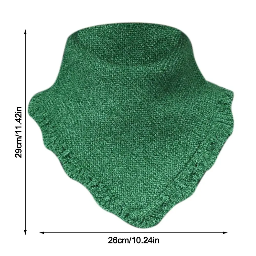 Повседневный съемный вязаный накладной воротник теплая ветрозащитная вязаная