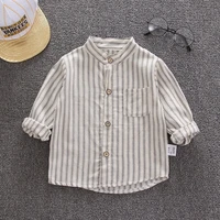 boys shirts blouses long sleeve strip shirt new toddler for kids spring children clothes casual cotton shirts tops 0 5y camisas