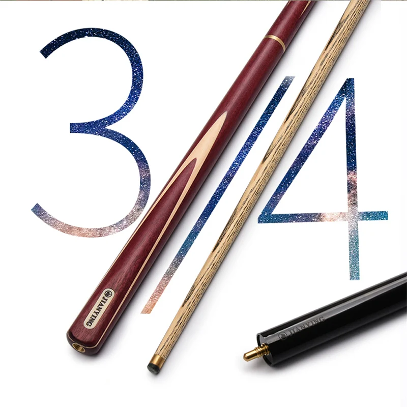 Деревянный бильярдный кий снукер 145 см черная восемь палочек масштаб 3/4 вал из