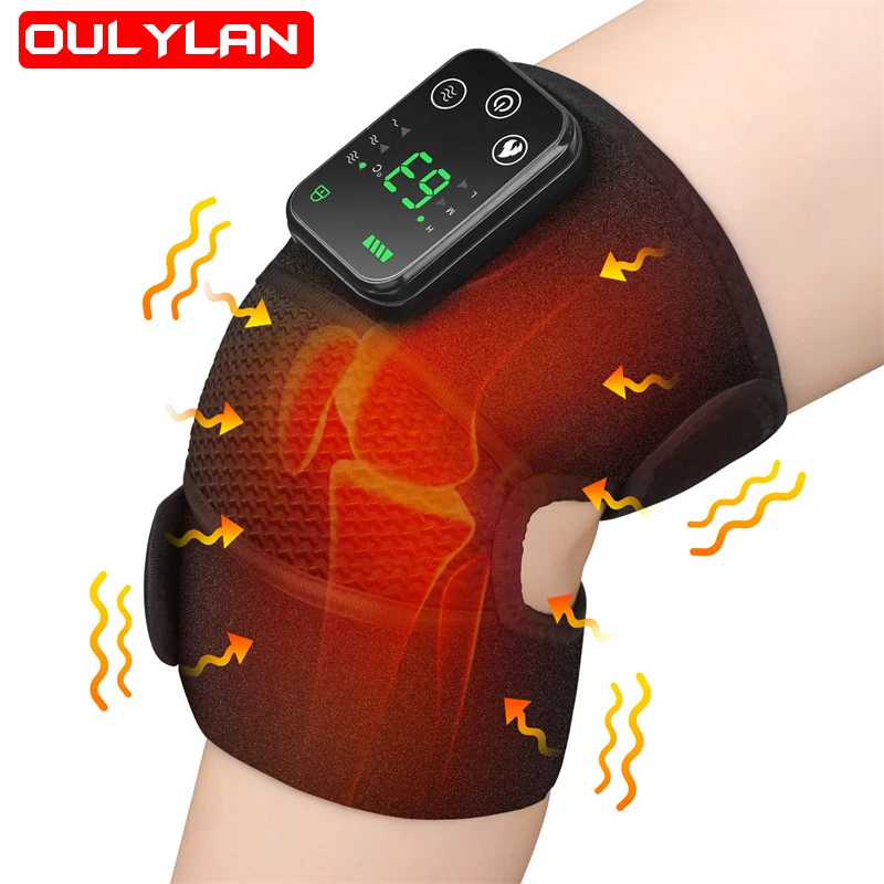 

Oulylan Heated Knee Shoulder Elbow Pad Electric Heating Therapy Knee Massager Shoulder Physiotherapy Leg Arthritis Joint Pain