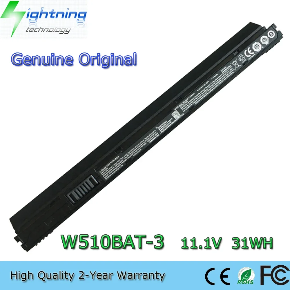 Новый оригинальный аккумулятор для ноутбука W510BAT-3 11 1 В 31 Втч Clevo W510LU W510S W515LU 6-87-W510S