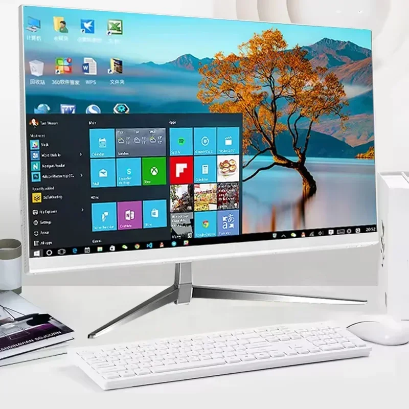 Фото Игровой ПК OEM 23,8 дюйма «все в одном» AIO Core i7 12700H 16 ГБ ОЗУ 512 ГБ SSD Полная настройка Настольные компьютеры «все в одном» с батареей ИБП №1
