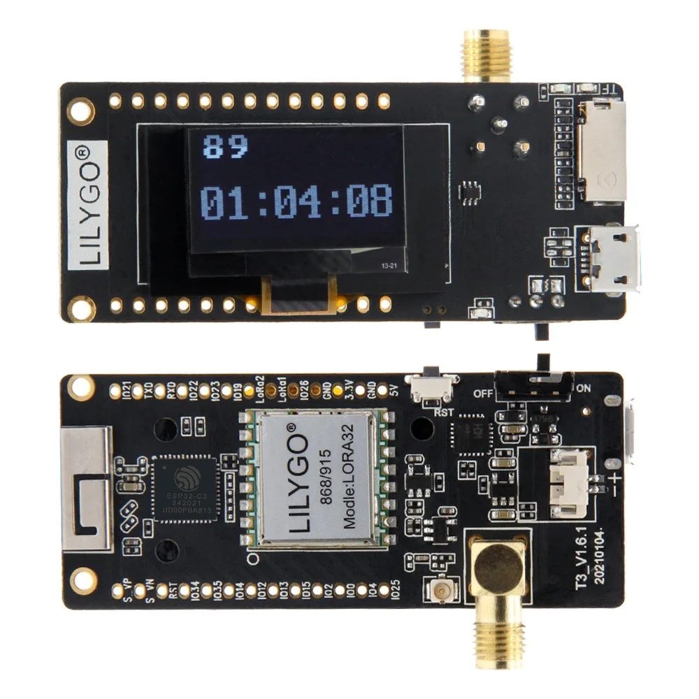 Плата разработки TTGO Lora32 V2.1 ESP32 OLED 0 96 &quotBluetooth WFI беспроводной модуль 433/868/915/923 МГц
