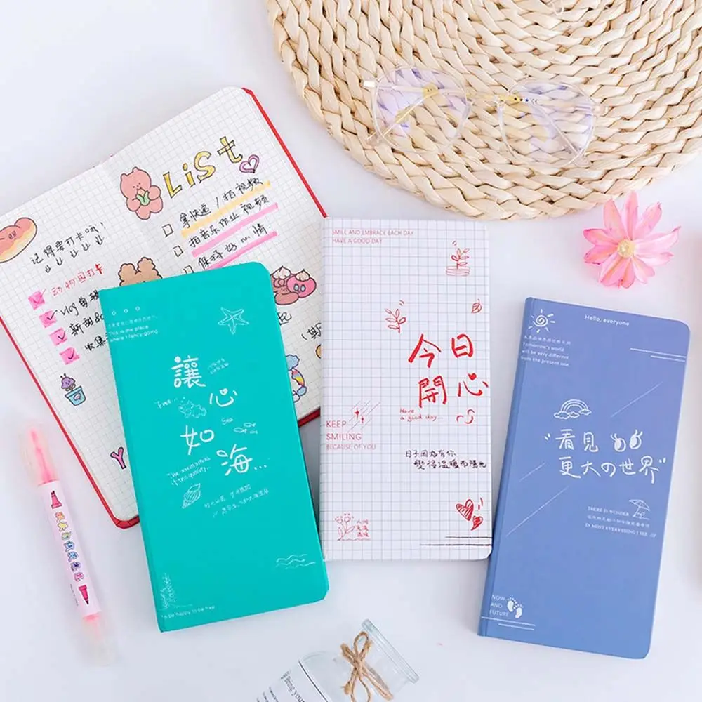 

Writing Paper Schedule Organizer Stationery Students Journal Booklet Pocket Daily Notebook Grid Notepad Diary Note book