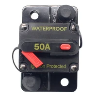 50a circuit breaker manual reset for boat trolling 12v 48v dc water proof overload protect