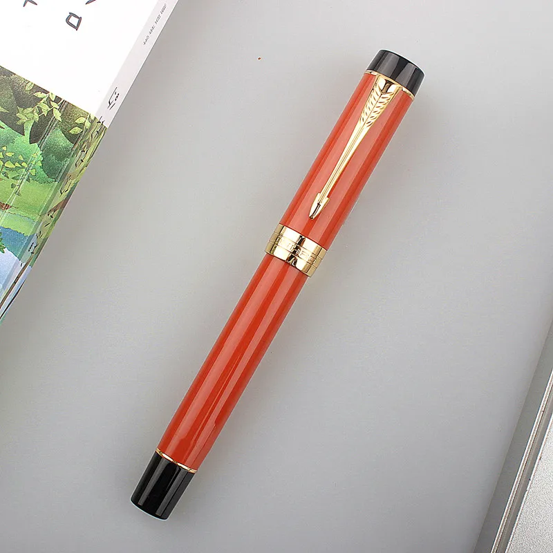 

Jinhao 100 Resin Fountain Pen Centennial Iridum EF/F/M/Bent Nib with Converter Golden Clip Business Office Writing Pen