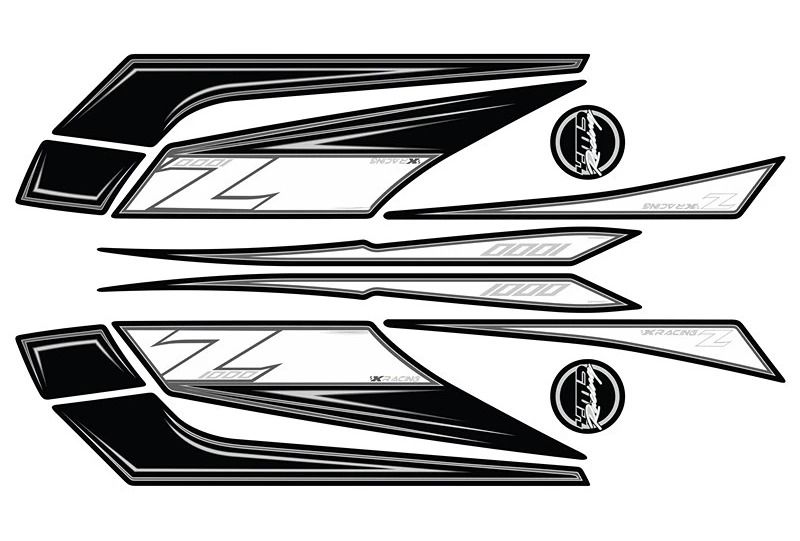 Задний обтекатель мотоцикла цифровая доска 3D наклейки для Z1000SX 2011-2016 z1000 sx