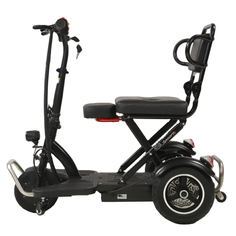 

Foldable Cheap Mobility Adult Kick Moped E Scooter tricycle adult bicycle motorcycle 3 wheelers