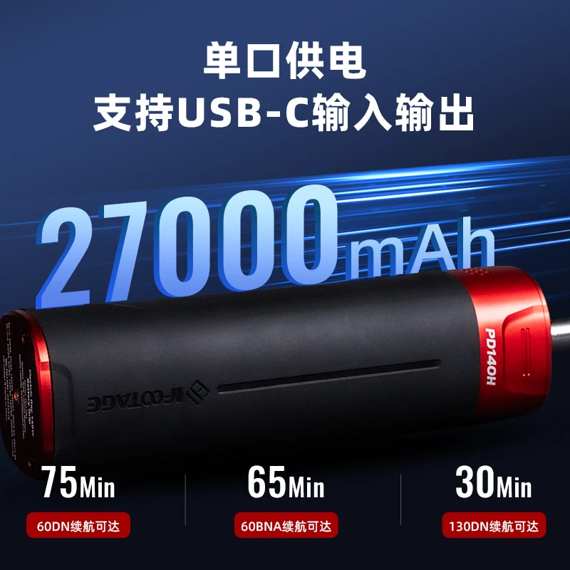 iFootage PD140H 140 Вт зарядная ручка Power Bank быстрое зарядное устройство USB-C для вспышки