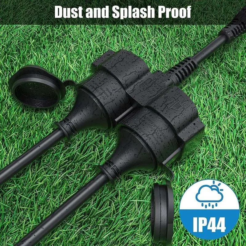 Двойная вилка для розетки удлинительный кабель с 2 розетками Schuko несколько