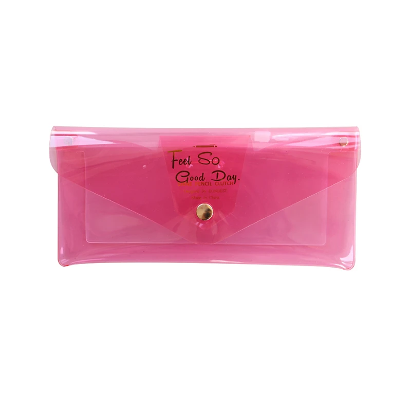 Large Capacity Pencil Case Multi function Water Proof Transparent Pen Bag Kawaii Colorful Makeup bag School Office Supplies