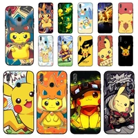 bandai pikachu pokemon phone case for huawei honor 10 i 8x c 5a 20 9 10 30 lite pro voew 10 20 v30
