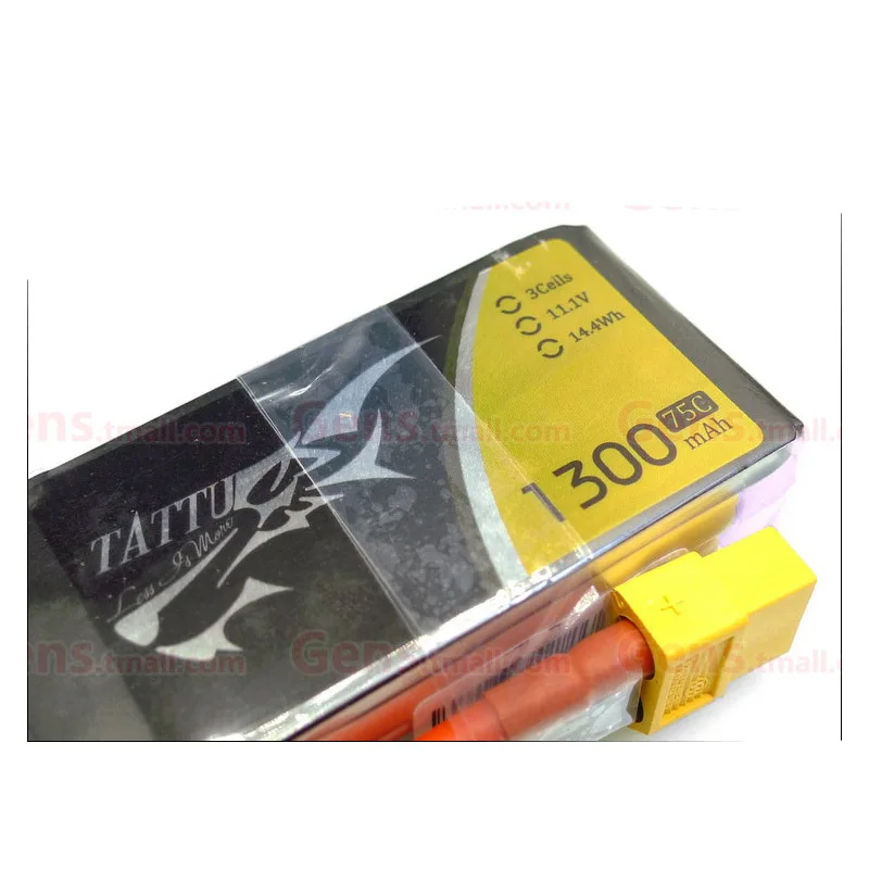 

Литиевая батарея Fpv Для Tattu 1300mah 11,1 v 3s 75c