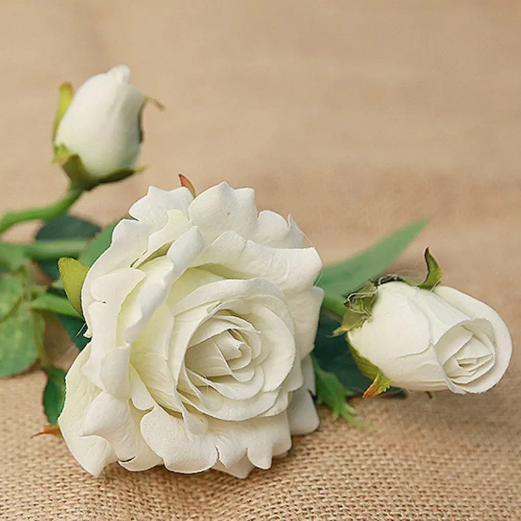 

Rose Silk Cloth Artificial Flowers Simulation Real-look Wedding Home Decor
