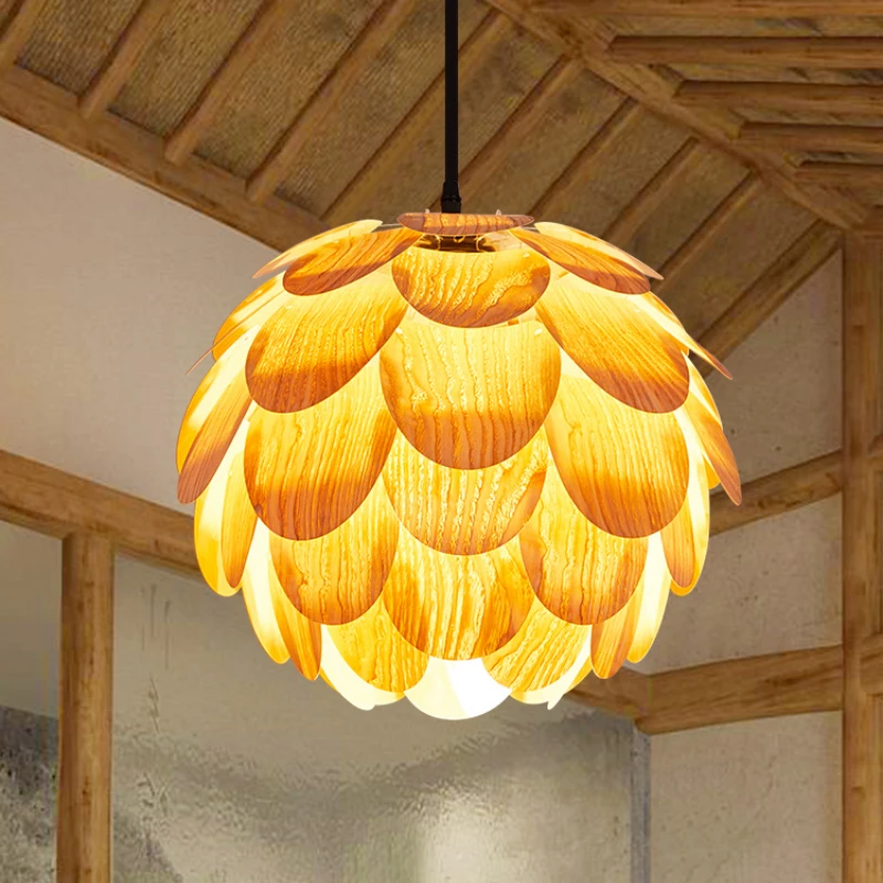 

Chandelier Log Simple Style Japanese Style Wooden Bed & Breakfast Bedroom Dining Room Tea Room Living Room Restaurant Lamps