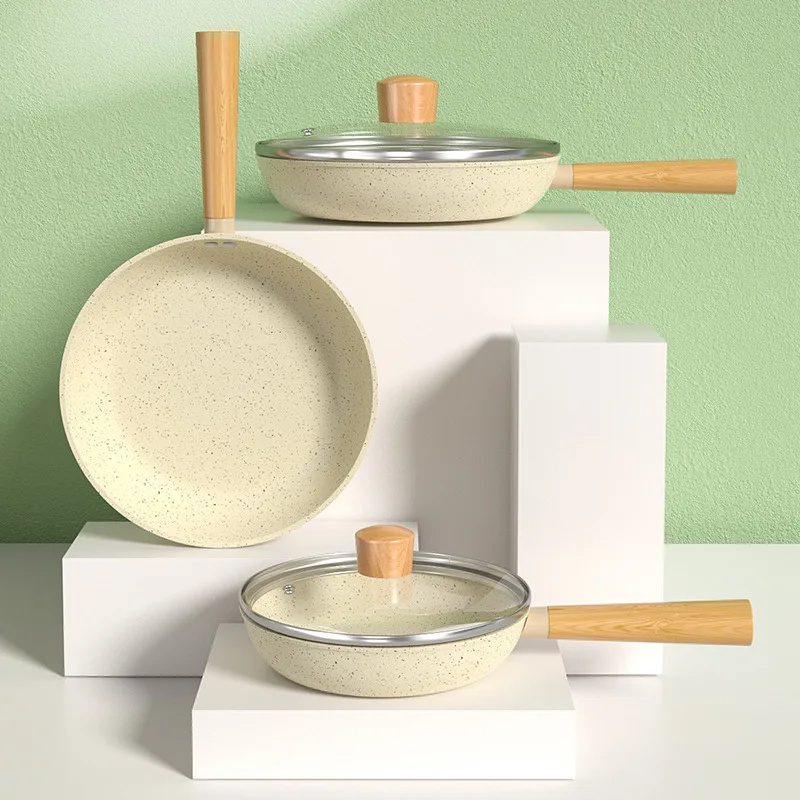 

Прочная кухонная плита-гриль, индукционные аксессуары, сковорода, кухонная утварь, антипригарная белая сковорода, газовая посуда для приготовления пищи, посуда