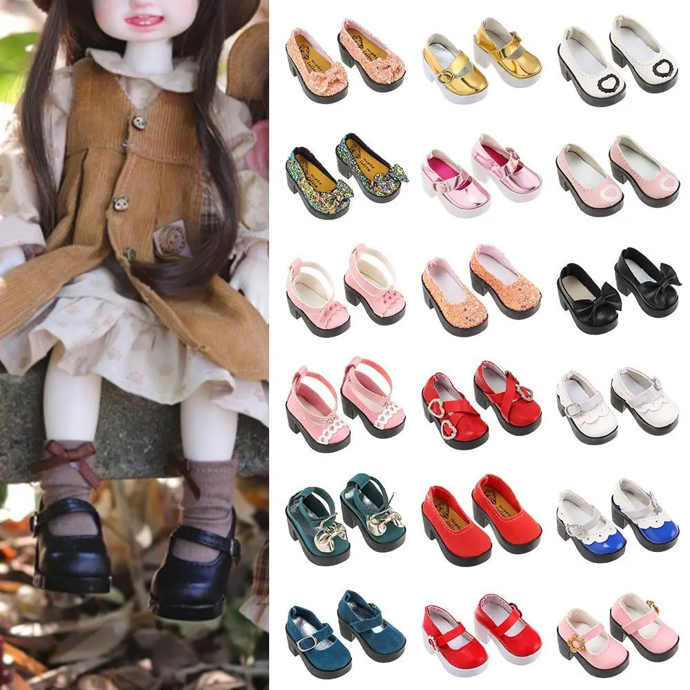 

Handmade Doll Shoes Butterfly Decoration Shoes Mini PU Leather Doll Boots Shoes Accessories for 1/6 Doll Toy Accessories Gift
