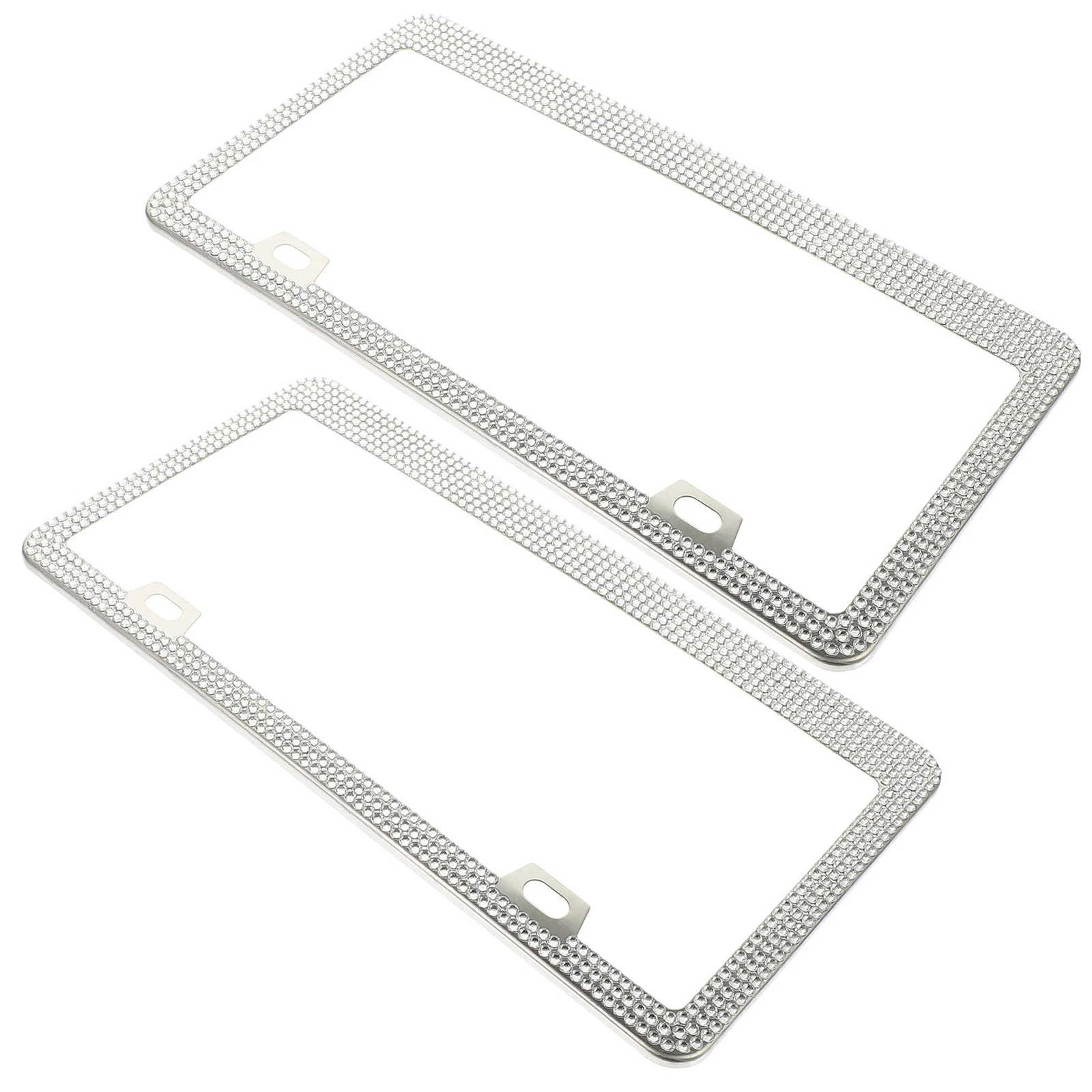 

Plate License Car Rhinestone Frames Bling Tag Frame Covers Holders Bracket Vehicle Cover