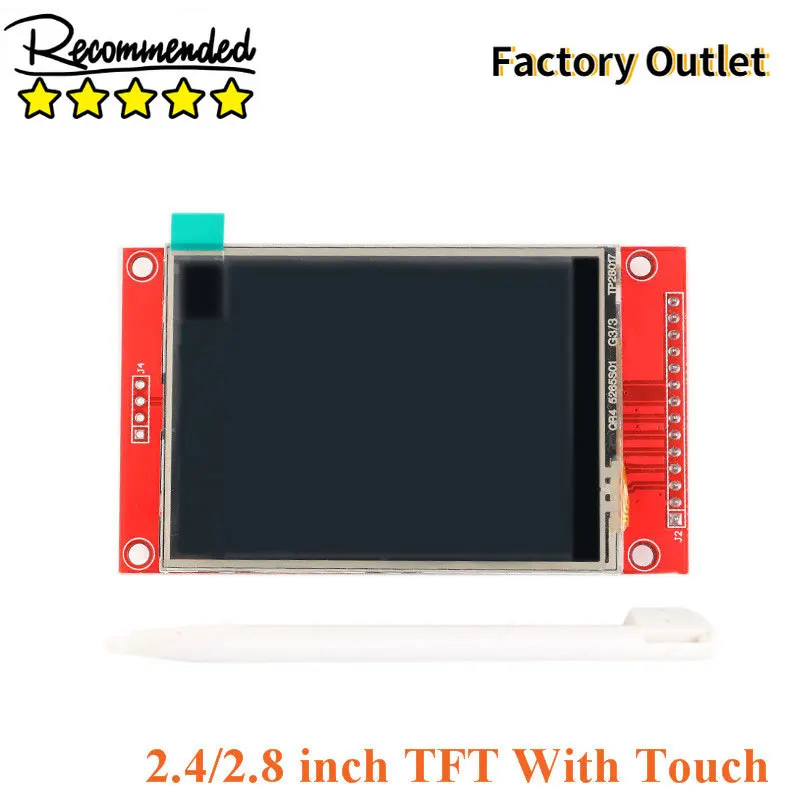 

Цветной TFT ЖК-дисплей 2,4 дюйма 2,8 дюйма, модуль 240X320 2,4 дюйма 2,8 дюйма, интерфейс SPI Drive ILI9341 с сенсорным экраном