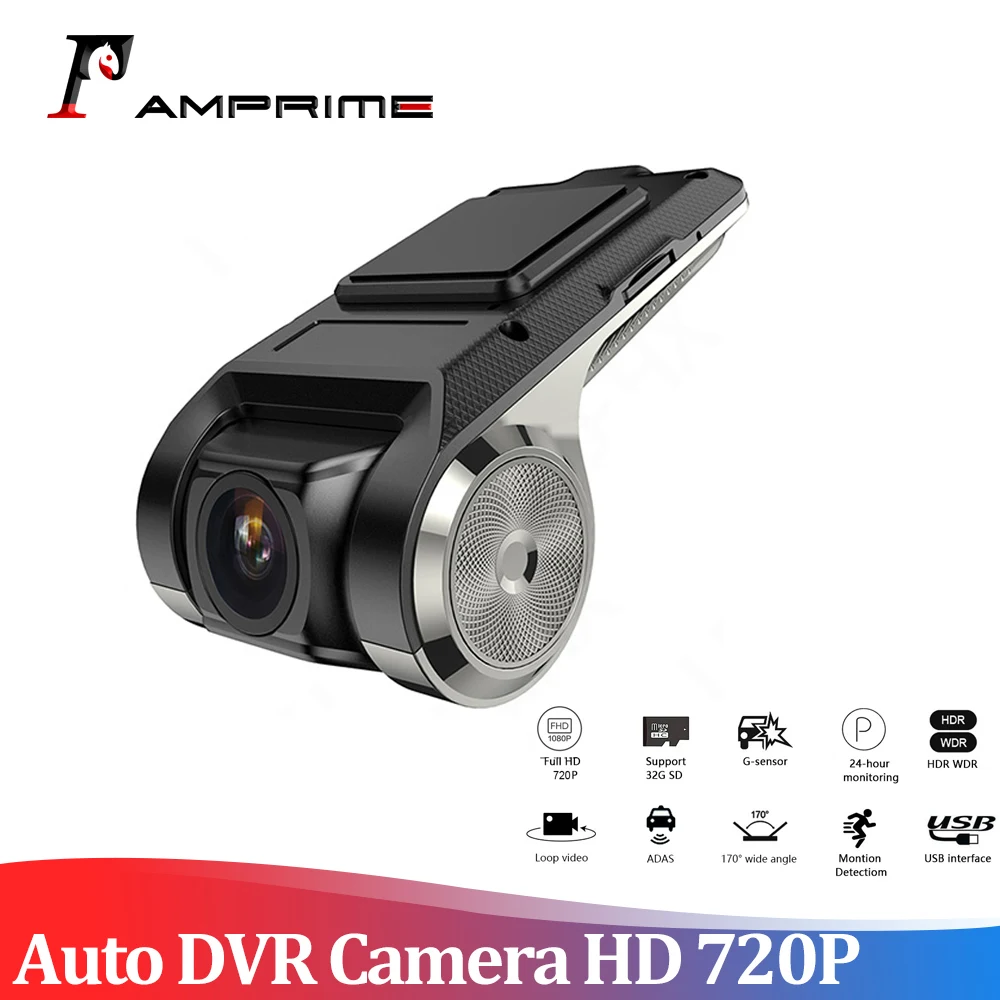 Видеорегистратор AMPrime с функцией ночного видения ADAS Android | Автомобили и мотоциклы