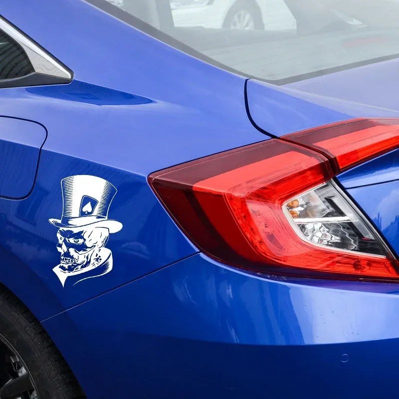 Автомобильные наклейки милый Джокер скелет череп игральные карты наклейка для