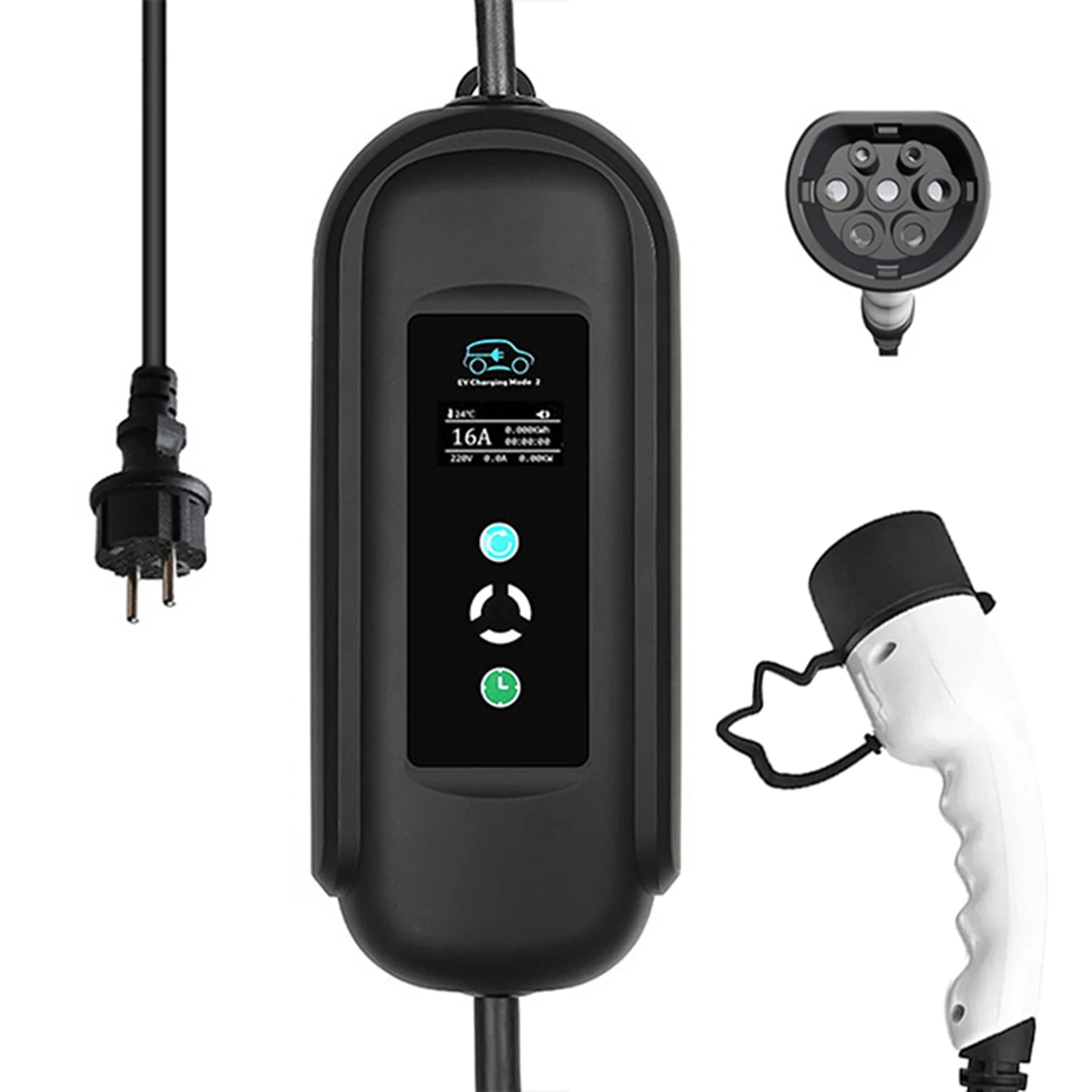 

EV Charger Cable IEC62196 Type 2 Electric Vehicle EVSE Portable Charger Charging Compatible for All EV Cars