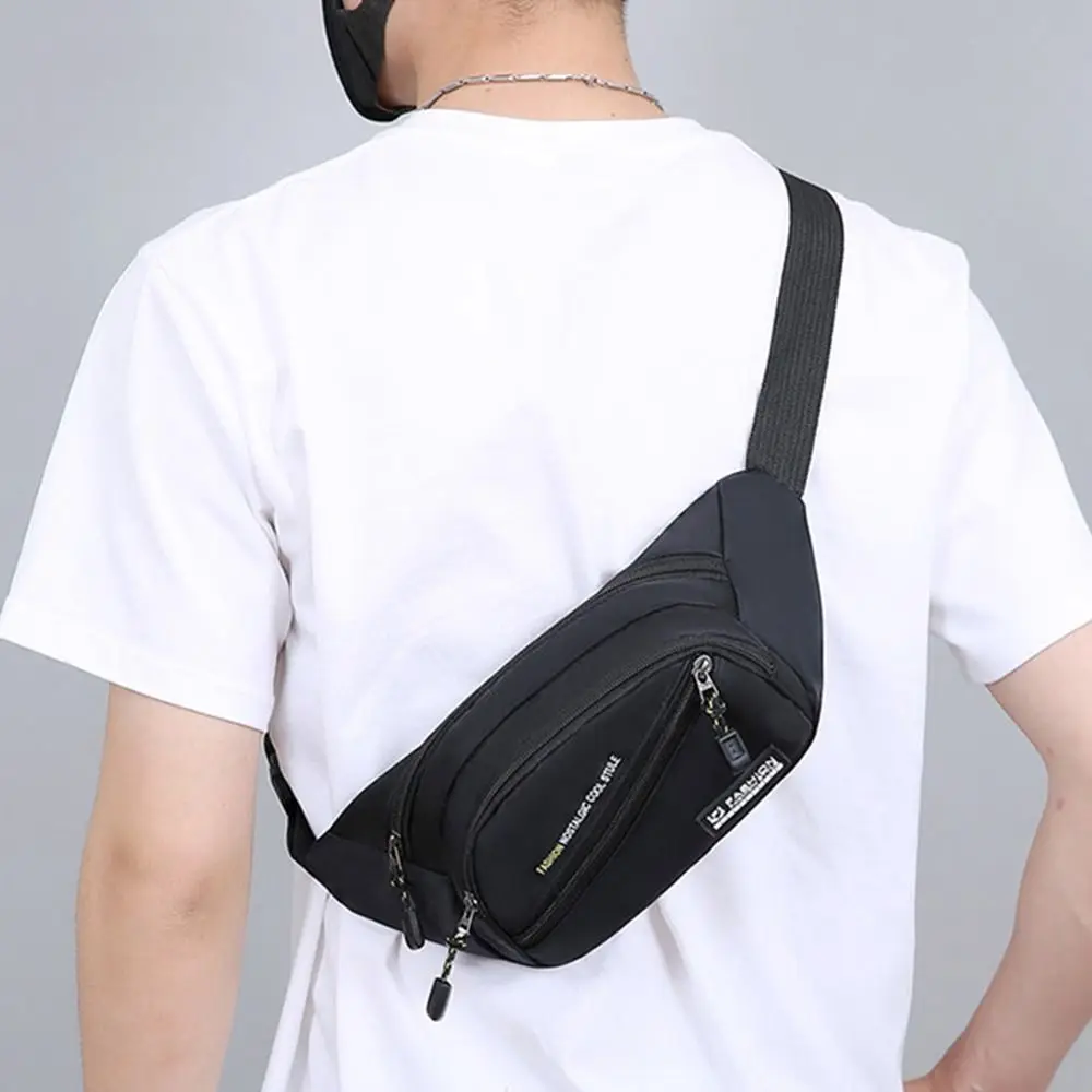 Плотно прилегающие поясные сумки для мужчин модная многослойная спортивная