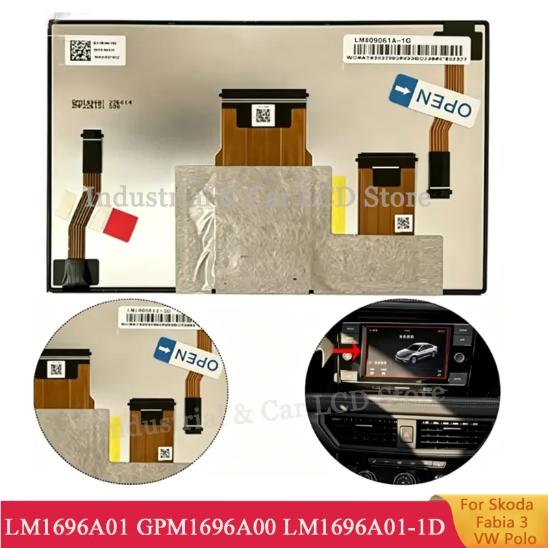 Фото Новый 6,5-дюймовый ЖК-дисплей EAT63954701 LM1696A01 GPM1696A00 GPM1696A01 LM1696A01-1D LM1696A11-1D LM1696A01-1B для Sko-da VW №3