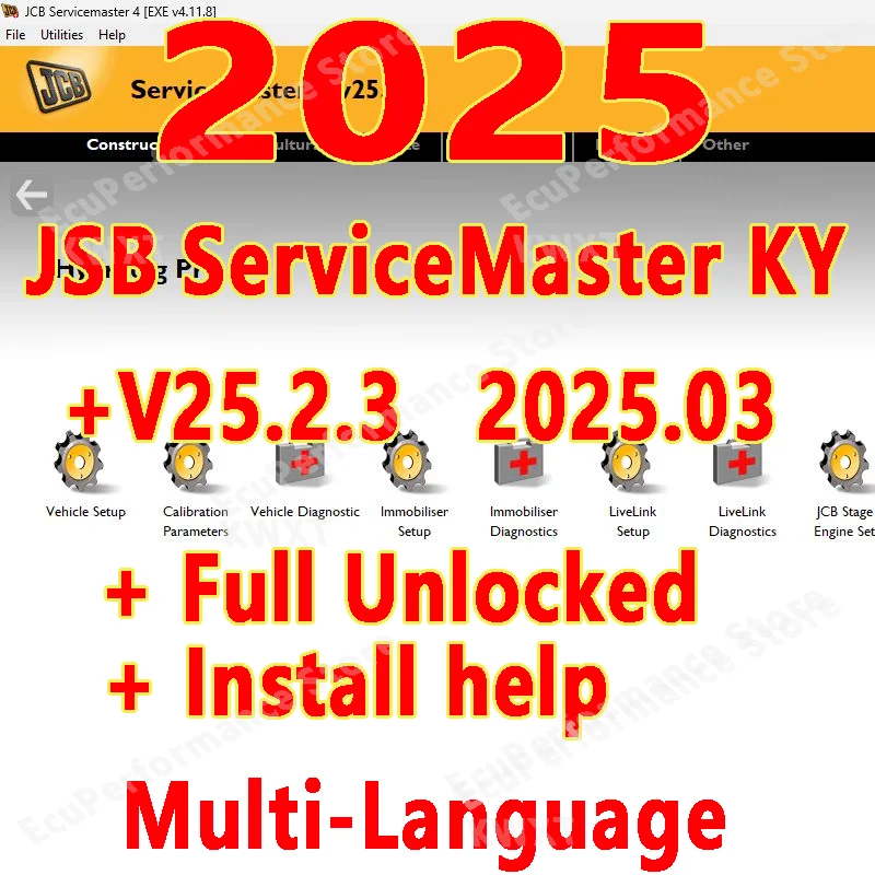 

2025 Newest JCB ServiceMaster 4 (25.2.3) [03/2025] Diagnostic Software+JCB Keygen Full Unlocked+ Install Video+ Install Help