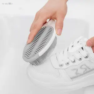 TPR силиконовая щетка для стирки многофункциональная щетка для очистки мягкая щетка для обуви Бытовая щетка для дезактивации одежды