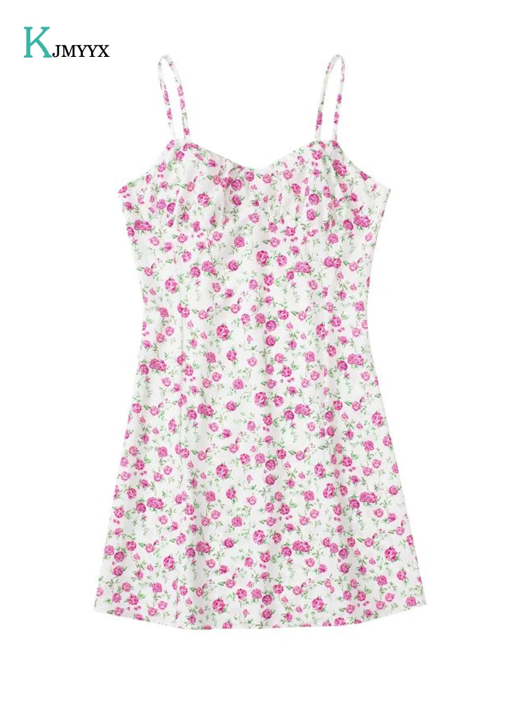 

Женское мини-платье с бантом на талии, повседневное элегантное милое розовое платье с V-образным вырезом и открытой спиной, лето 2022