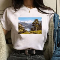 women stylish t shirt summer simple clothing short sleeve o neck top womens tees loose ladies clothes female cartoon exquisite