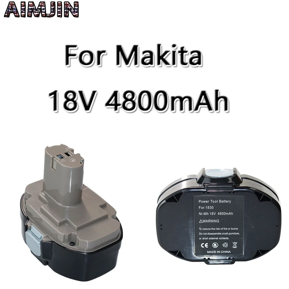 

Никель-кадмиевый аккумулятор для электроинструмента MAKITA18, 18 в, 4800 мАч, аккумулятор для Makita PA14,1422,1420, 192600-1, 6281D, 6280D