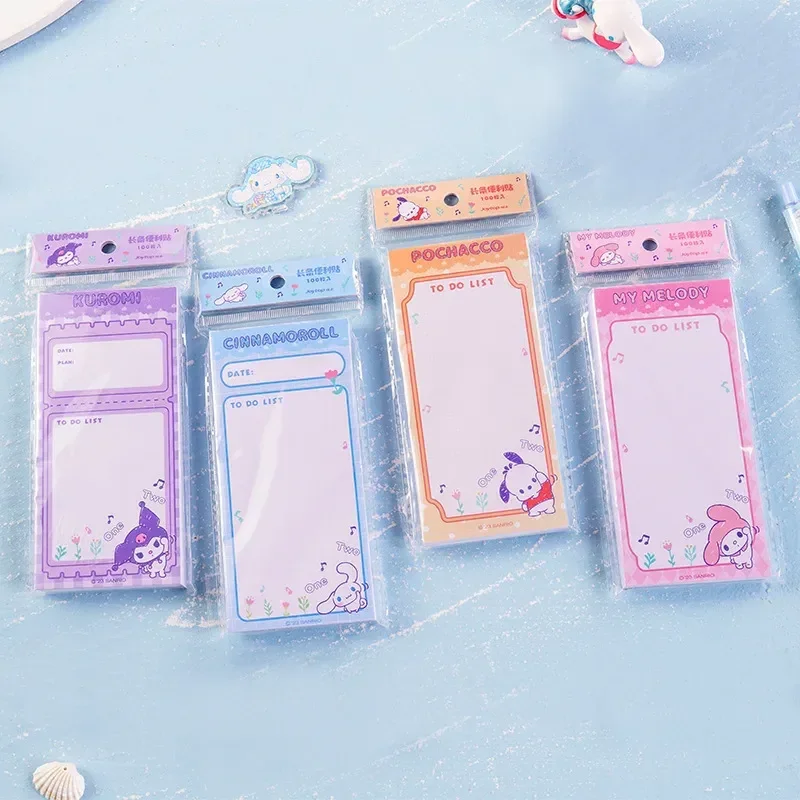 

Sanrio Kuromi Cinnamoroll похвалка Мелодия сказка планета длинные Липкие заметки мультфильм тонкая бумага студенческие взрослые клейкие заметки