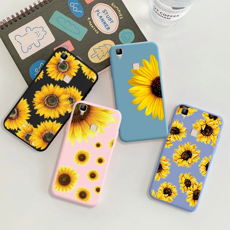 

Chrysanthemum For VIVO v3 Protective Shell Silicone Soft Shell Phone Case Candy Casing Case Fashion Silicone