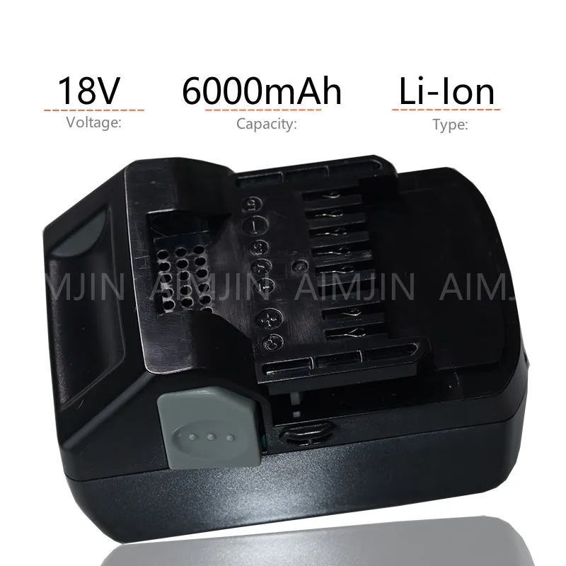 Сменный литий-ионный аккумулятор 18 в 6000 мАч для HITACHI BSL1820 BSL1840 BSL1850 BSL1860B BSL1830B